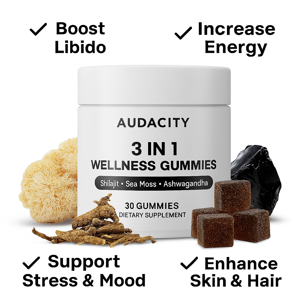 Energy, Focus & Calm - 3 in 1 Vitality Gummies